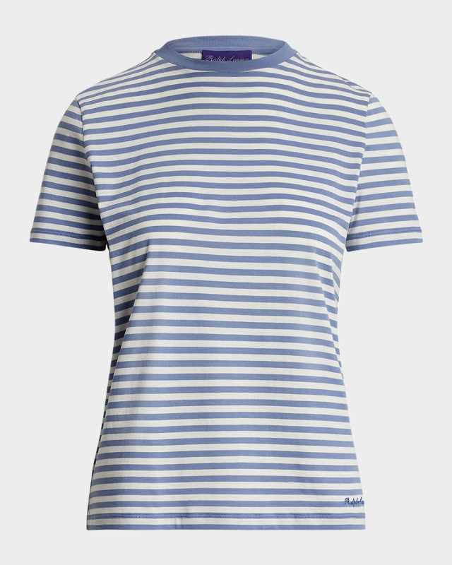 Hallie Striped Lux Cotton Jersey T-Shirt